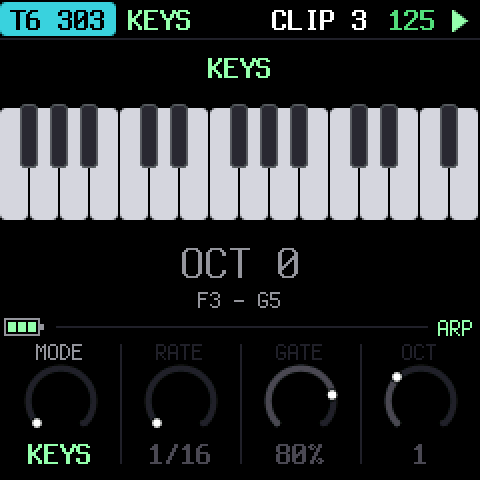 ARP in KEYS mode