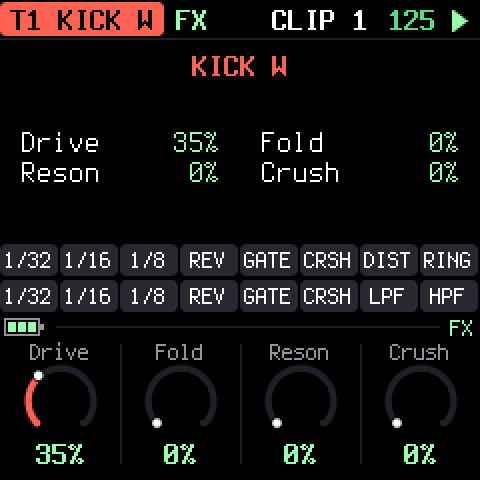 FX: drive, fold, reson and crush
